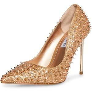 Steve Madden Spike Stiletto Heels  - Rose Gold - Size 9